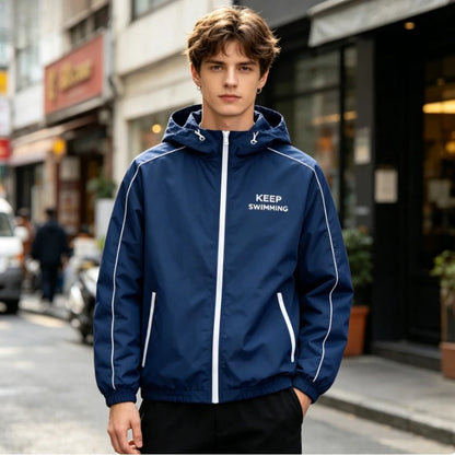 2026 Unisex Keep Swimming Jacket Keep Swimming Hoodie Sweatshirt Sweater Sweat Shirt