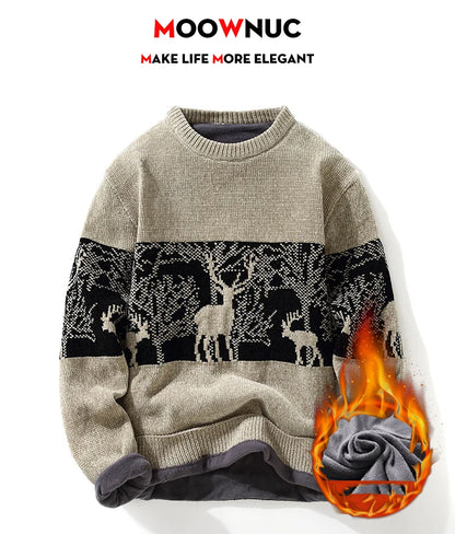 Men's Clothing Male Spring Pullovers Autumn Sweater For Men Men's Sweat-shirt Casual Streetwear Knit Fashion Hombre Warm Solid