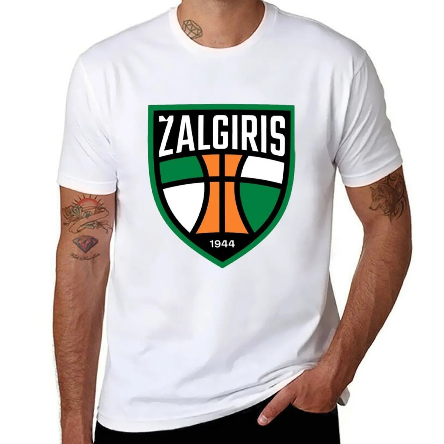 Zalgiris, basketball club T-Shirt t shirt man cotton cotton t shirt pack T-Shirt
