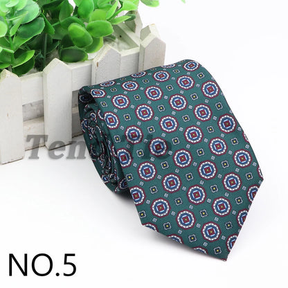 New Fashion Mens Tie Formal Striped Floral Designer Jacquard Wedding Necktie Soft Classic Neckwear Official Gravata For Man Wear