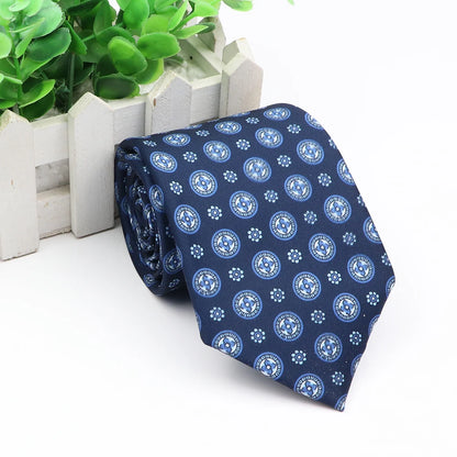New Fashion Mens Tie Formal Striped Floral Designer Jacquard Wedding Necktie Soft Classic Neckwear Official Gravata For Man Wear