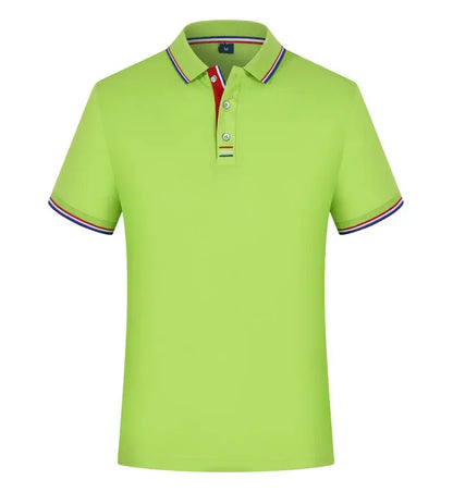 Summer Polo Shirt With Custom Print Embroidery Logo Mens Short Sleeve Casual Cotton Polo Shirt Business Spring Lapel Polo Shirt