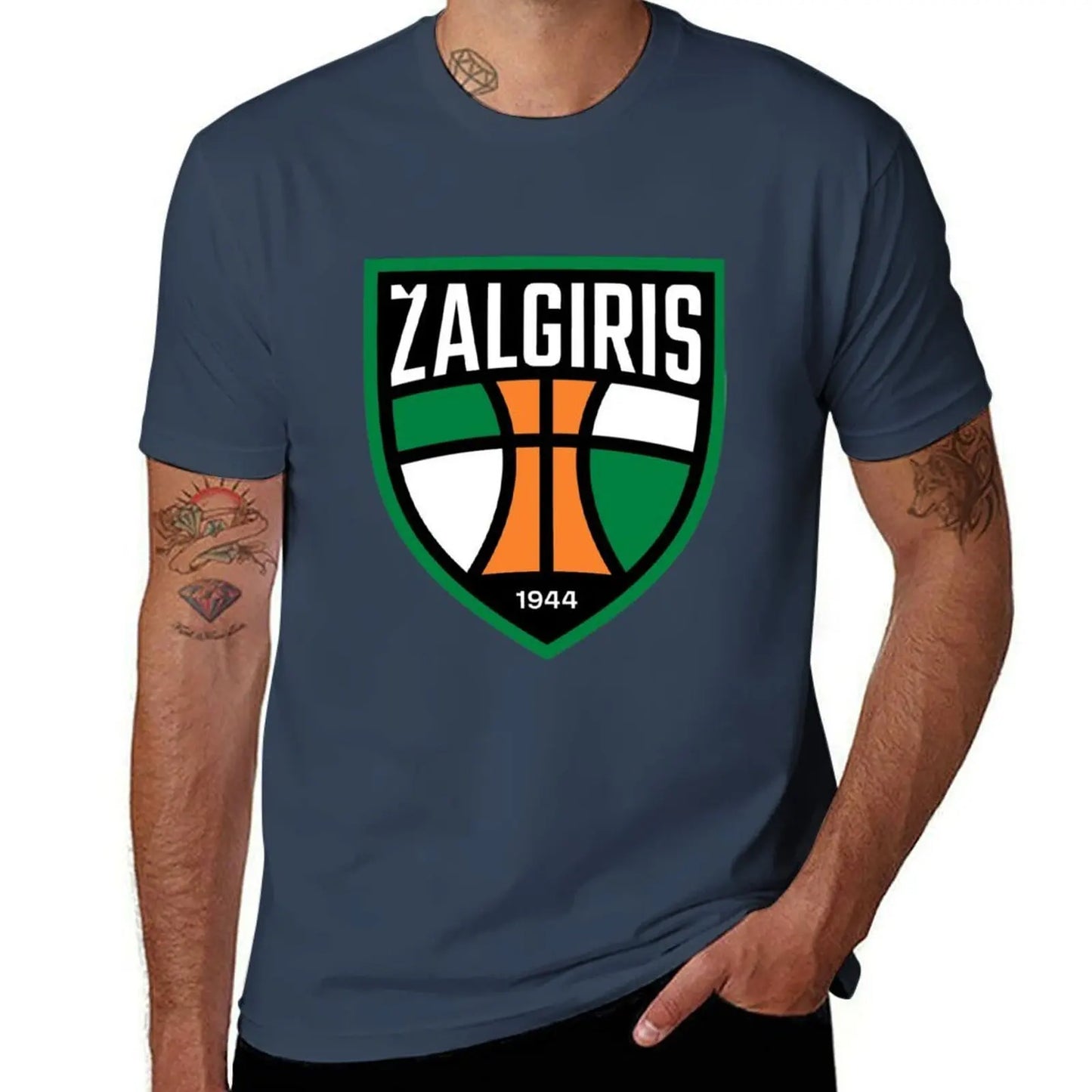 Zalgiris, basketball club T-Shirt t shirt man cotton cotton t shirt pack T-Shirt