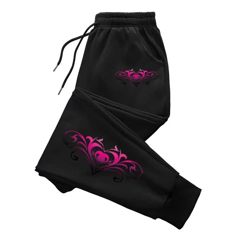 Quality Womens Sweatpants Fashion Printing Casual Street Pants Outdoors Jogging Sports Trousers Daily Office Home Woman Pants