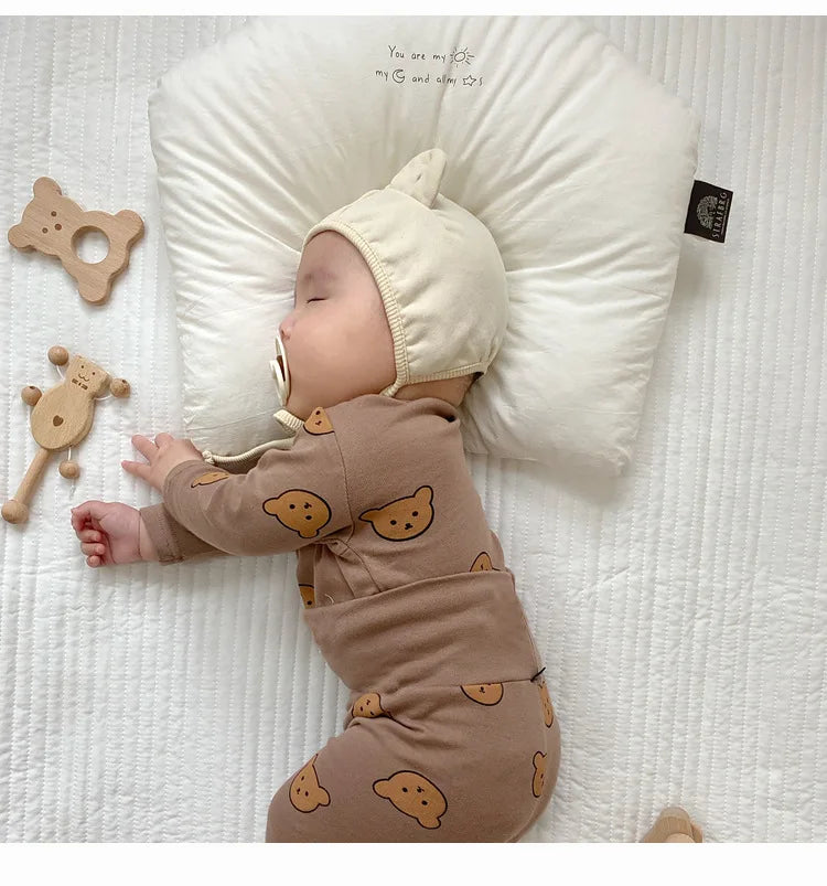 0-3Y Baby Pajama Suit Toddler Boys Sleep Wear Infant Girls Pyjama Cartoon Print Night Wear