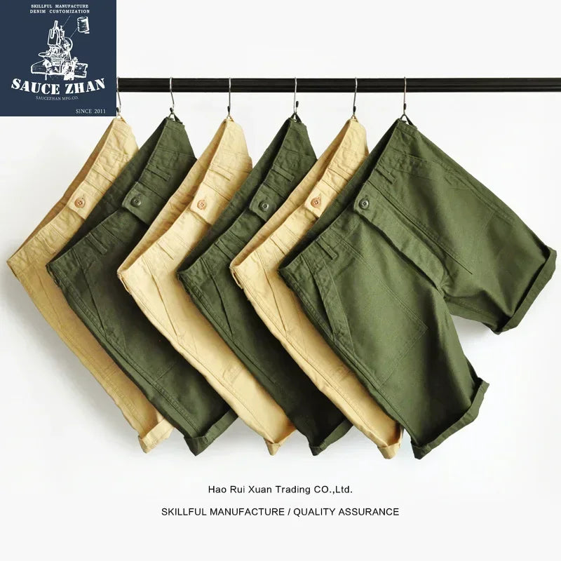 SauceZhan OG107 Baker Pants Utility Fatigue Pants US Vietnam ARMY HBT Pants Vintage Mens Shorts Men Army Pants Military Pants