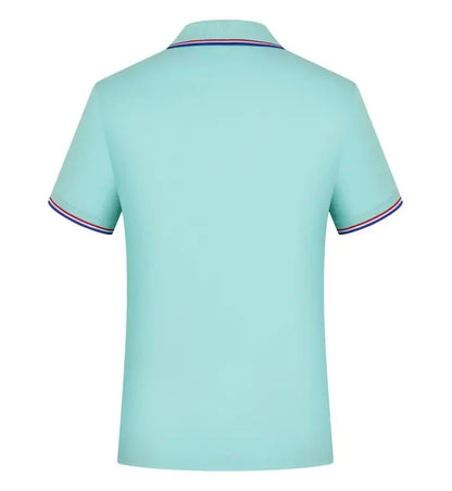 Summer Polo Shirt With Custom Print Embroidery Logo Mens Short Sleeve Casual Cotton Polo Shirt Business Spring Lapel Polo Shirt