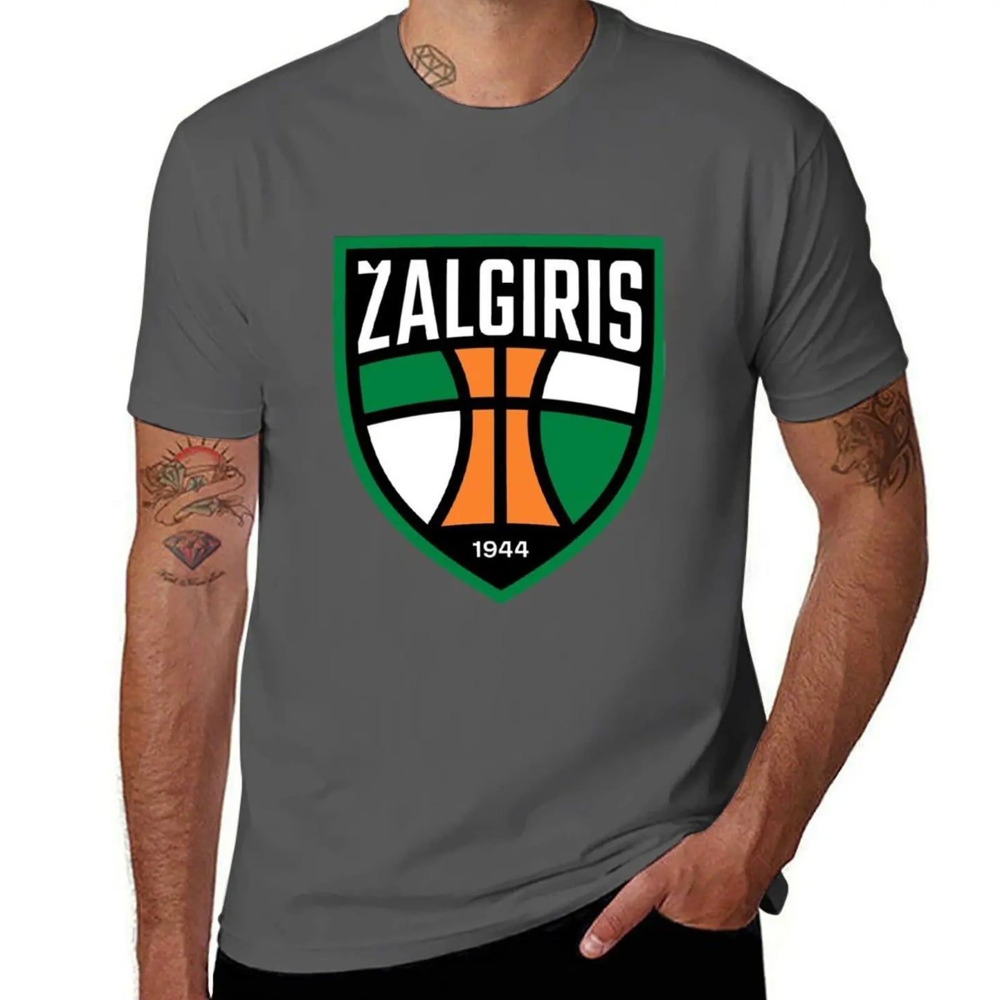 Zalgiris, basketball club T-Shirt t shirt man cotton cotton t shirt pack T-Shirt