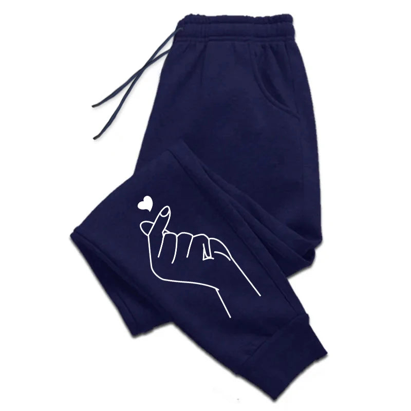 Versatile Womens Sweatpants Printing Casual Trousers Daily Outdoors Gym Sports Jogging Pants Office Street Woman Pants Simple