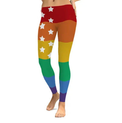 New Sexy Women Legging Black White Stripe Printing Fitness leggins Fashion Slim High Waist Leggings Woman Pants Christmas Gift