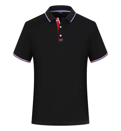 Summer Polo Shirt With Custom Print Embroidery Logo Mens Short Sleeve Casual Cotton Polo Shirt Business Spring Lapel Polo Shirt