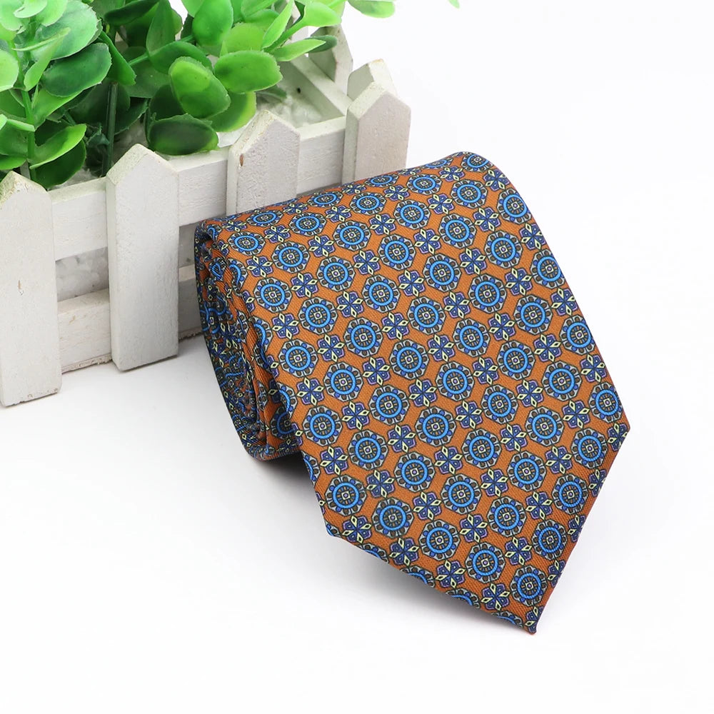 New Fashion Mens Tie Formal Striped Floral Designer Jacquard Wedding Necktie Soft Classic Neckwear Official Gravata For Man Wear