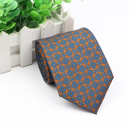 New Fashion Mens Tie Formal Striped Floral Designer Jacquard Wedding Necktie Soft Classic Neckwear Official Gravata For Man Wear