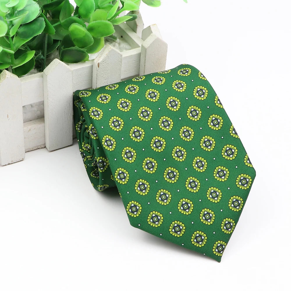 New Fashion Mens Tie Formal Striped Floral Designer Jacquard Wedding Necktie Soft Classic Neckwear Official Gravata For Man Wear