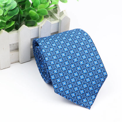 New Fashion Mens Tie Formal Striped Floral Designer Jacquard Wedding Necktie Soft Classic Neckwear Official Gravata For Man Wear