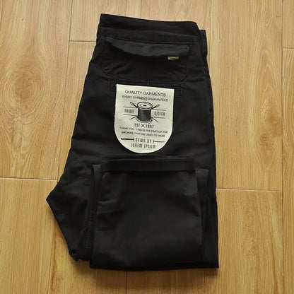 New Mens New Cargo Pants American Retro Heavy-duty Workwear Pants Man Wear-resistant Loose Straight Leg Pants Casual Trousers
