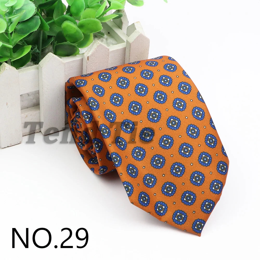 New Fashion Mens Tie Formal Striped Floral Designer Jacquard Wedding Necktie Soft Classic Neckwear Official Gravata For Man Wear