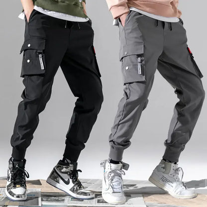 2026 new men's casual sports pants, sports pants, men's jogging pants, work pants, lantern pants, long pants, multi pocket sport