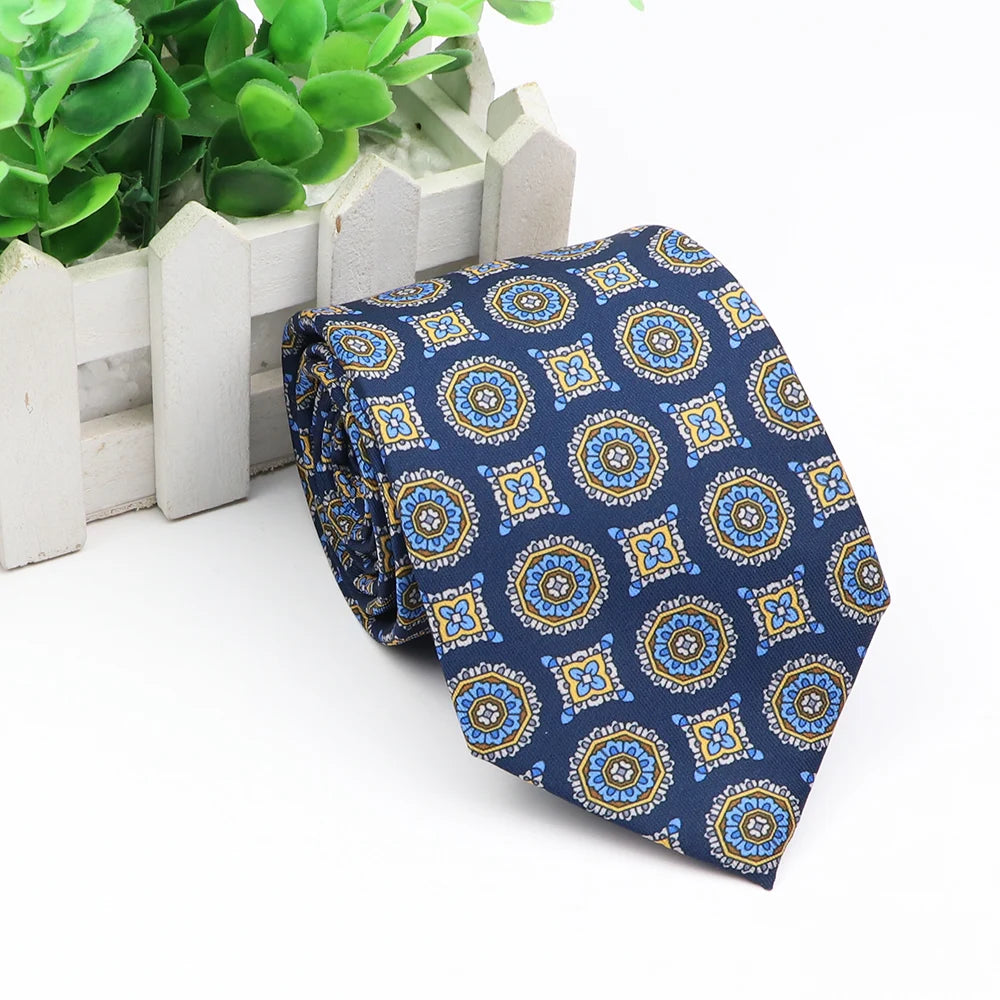 New Fashion Mens Tie Formal Striped Floral Designer Jacquard Wedding Necktie Soft Classic Neckwear Official Gravata For Man Wear