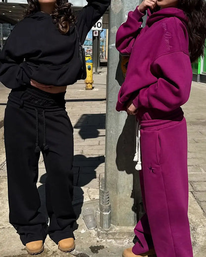 Unisex Fashion Pants Fake Two Piece Pants 2025 Spring Double Waist Pants Loose Drawstring Pants Embroidered Waist Pants