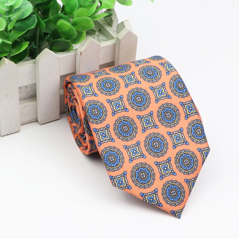 New Fashion Mens Tie Formal Striped Floral Designer Jacquard Wedding Necktie Soft Classic Neckwear Official Gravata For Man Wear
