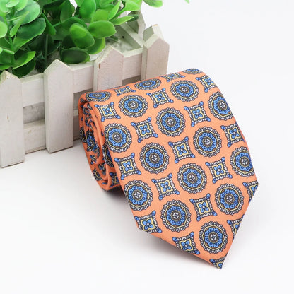 New Fashion Mens Tie Formal Striped Floral Designer Jacquard Wedding Necktie Soft Classic Neckwear Official Gravata For Man Wear