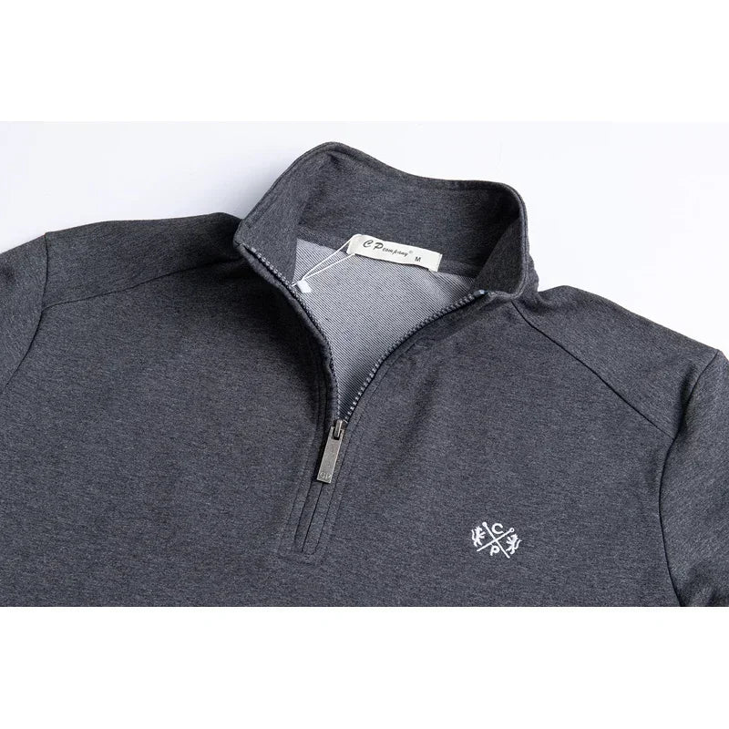 Men Polo Shirt 2025 Pure Cotton Men Business Casual Male Polo Shirt Autumn Long Sleeve Stand Collar Polo Shirt Plus Size 5XL 6XL