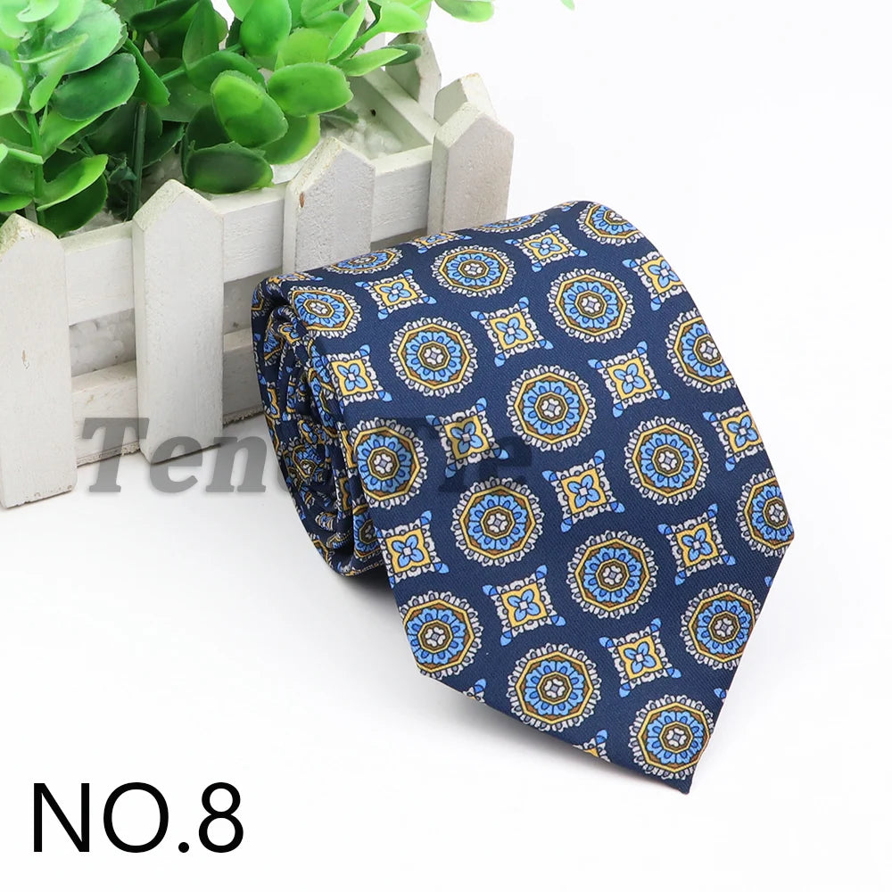New Fashion Mens Tie Formal Striped Floral Designer Jacquard Wedding Necktie Soft Classic Neckwear Official Gravata For Man Wear