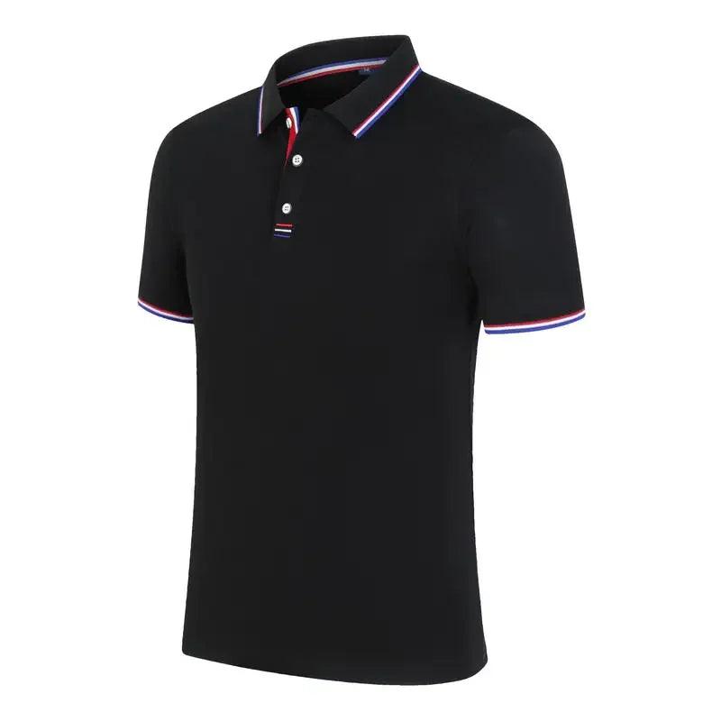 Summer Polo Shirt With Custom Print Embroidery Logo Mens Short Sleeve Casual Cotton Polo Shirt Business Spring Lapel Polo Shirt