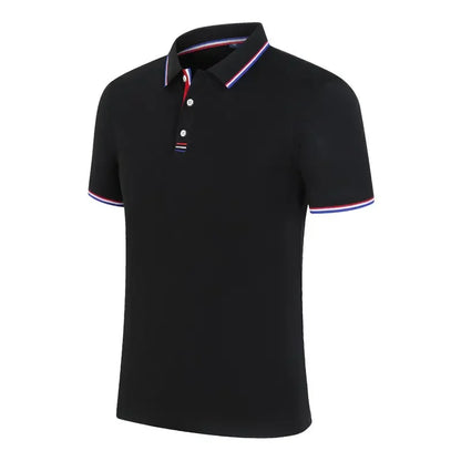 Summer Polo Shirt With Custom Print Embroidery Logo Mens Short Sleeve Casual Cotton Polo Shirt Business Spring Lapel Polo Shirt