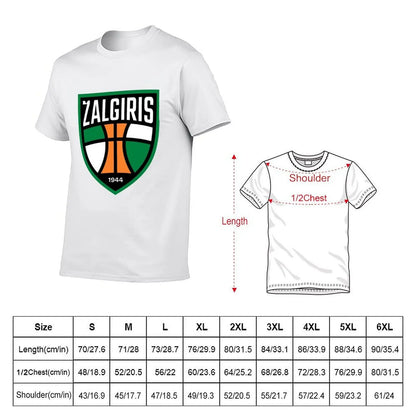 Zalgiris, basketball club T-Shirt t shirt man cotton cotton t shirt pack T-Shirt