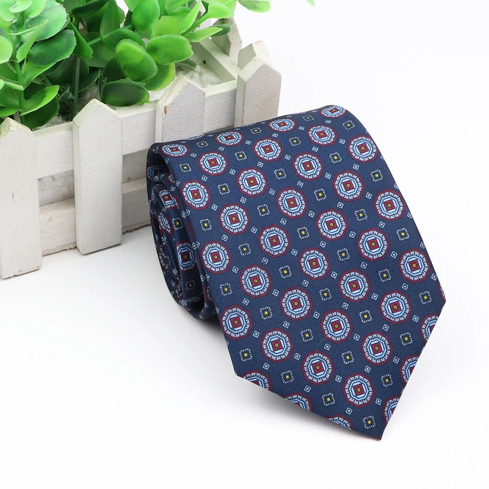 New Fashion Mens Tie Formal Striped Floral Designer Jacquard Wedding Necktie Soft Classic Neckwear Official Gravata For Man Wear