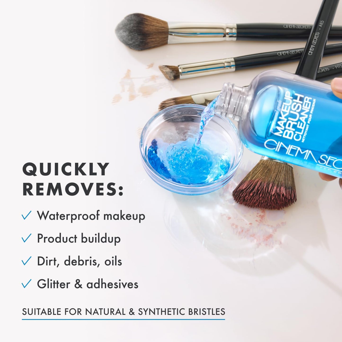 CINEMA SECRETS Professional Makeup Brush Cleaner Travel Kit